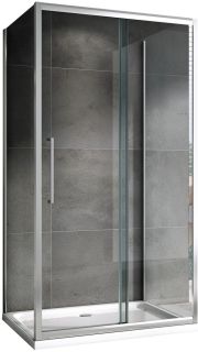 Душевой уголок ABBER Schwarzer Diamant AG30110H-S100-S100 110x100см хром